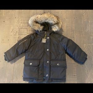 Toddler Winter Jacket with Fur Trim Hood